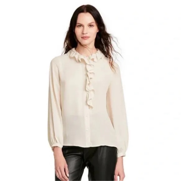 Nili Lotan with Target colab ruffle from blouse size M - Picture 1 of 5